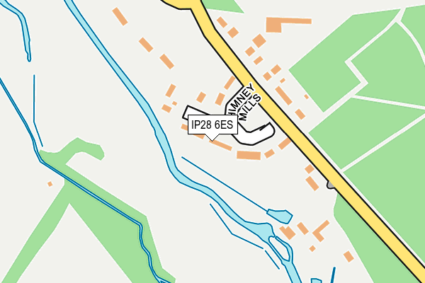 IP28 6ES map - OS OpenMap – Local (Ordnance Survey)