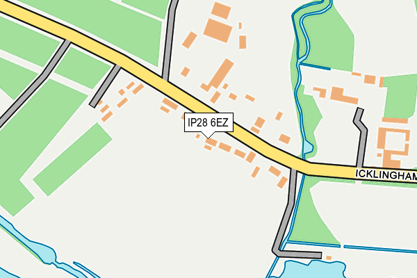 IP28 6EZ map - OS OpenMap – Local (Ordnance Survey)