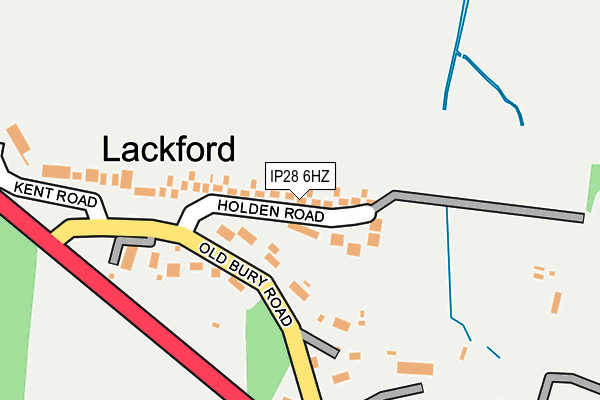 IP28 6HZ map - OS OpenMap – Local (Ordnance Survey)