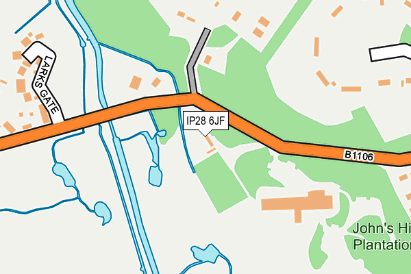 IP28 6JF map - OS OpenMap – Local (Ordnance Survey)