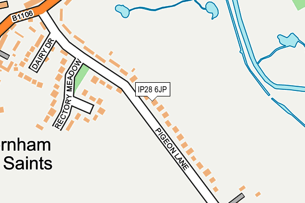 IP28 6JP map - OS OpenMap – Local (Ordnance Survey)