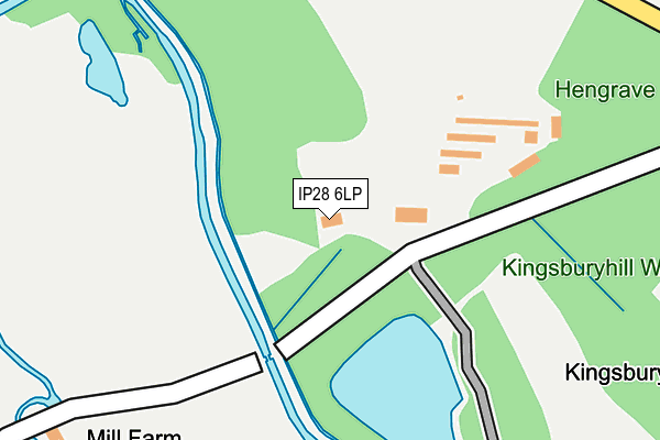 IP28 6LP map - OS OpenMap – Local (Ordnance Survey)