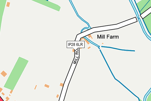 IP28 6LR map - OS OpenMap – Local (Ordnance Survey)