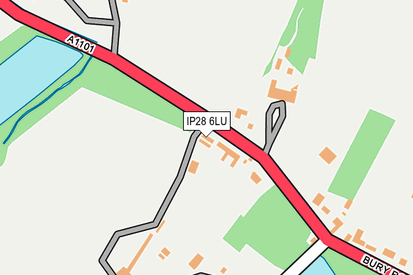 IP28 6LU map - OS OpenMap – Local (Ordnance Survey)