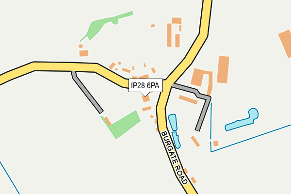 IP28 6PA map - OS OpenMap – Local (Ordnance Survey)