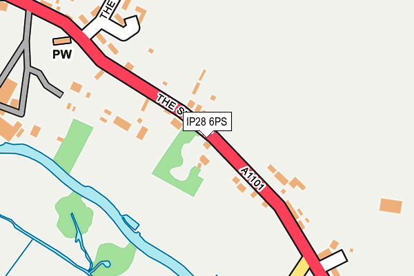 IP28 6PS map - OS OpenMap – Local (Ordnance Survey)