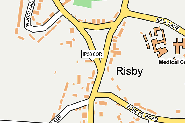 IP28 6QR map - OS OpenMap – Local (Ordnance Survey)