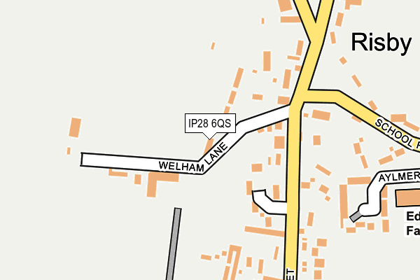 IP28 6QS map - OS OpenMap – Local (Ordnance Survey)