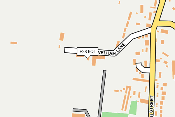 IP28 6QT map - OS OpenMap – Local (Ordnance Survey)