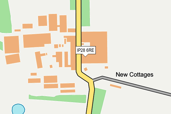 IP28 6RE map - OS OpenMap – Local (Ordnance Survey)