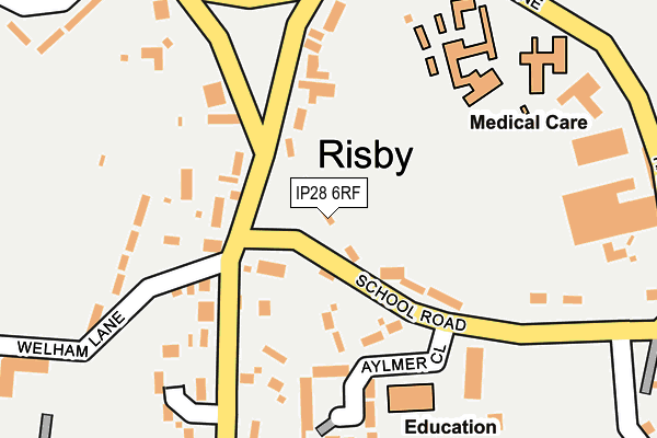 IP28 6RF map - OS OpenMap – Local (Ordnance Survey)