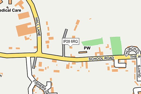 IP28 6RQ map - OS OpenMap – Local (Ordnance Survey)