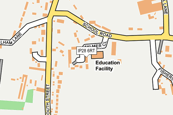 IP28 6RT map - OS OpenMap – Local (Ordnance Survey)