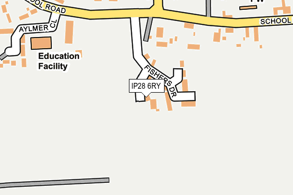 IP28 6RY map - OS OpenMap – Local (Ordnance Survey)