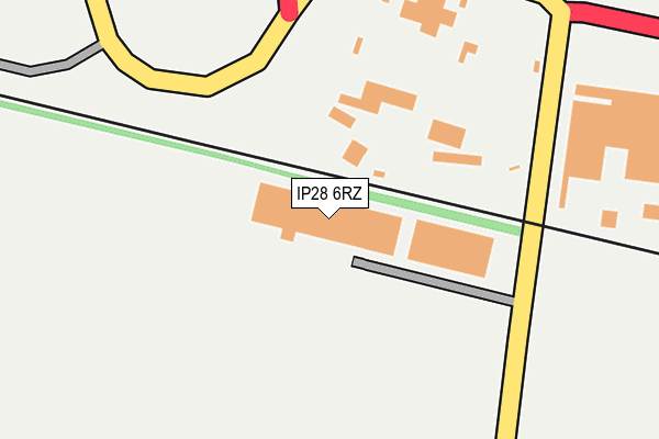 IP28 6RZ map - OS OpenMap – Local (Ordnance Survey)
