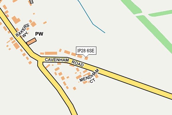 IP28 6SE map - OS OpenMap – Local (Ordnance Survey)