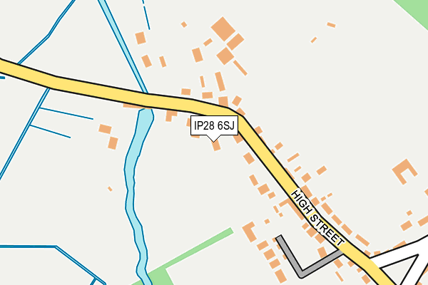 IP28 6SJ map - OS OpenMap – Local (Ordnance Survey)