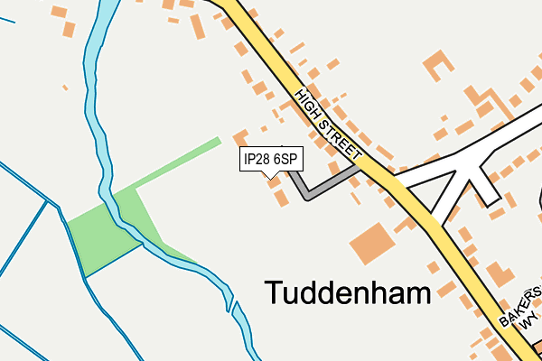 IP28 6SP map - OS OpenMap – Local (Ordnance Survey)