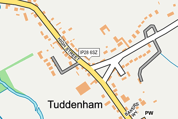 IP28 6SZ map - OS OpenMap – Local (Ordnance Survey)