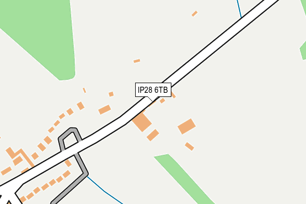 IP28 6TB map - OS OpenMap – Local (Ordnance Survey)