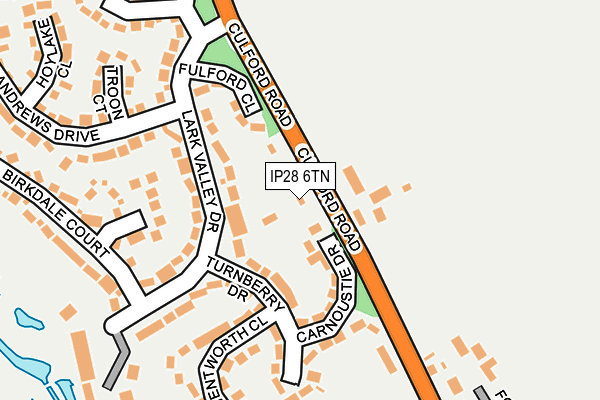 IP28 6TN map - OS OpenMap – Local (Ordnance Survey)