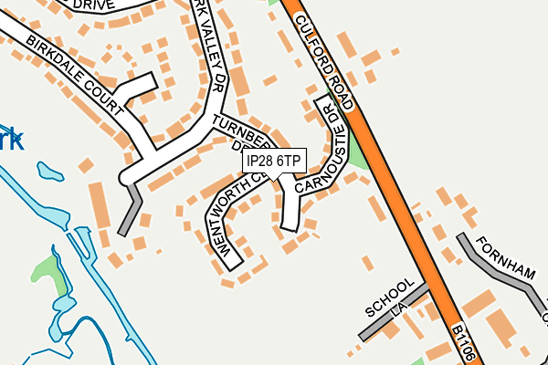 IP28 6TP map - OS OpenMap – Local (Ordnance Survey)