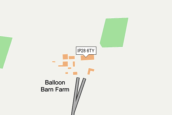 IP28 6TY map - OS OpenMap – Local (Ordnance Survey)