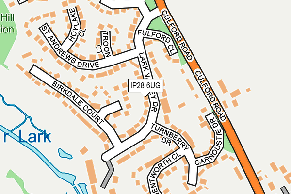 IP28 6UG map - OS OpenMap – Local (Ordnance Survey)