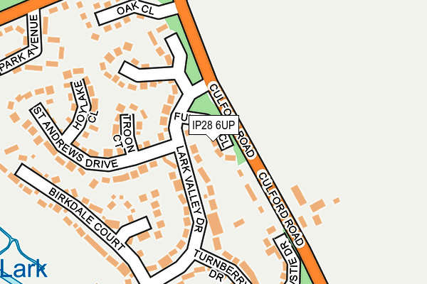 IP28 6UP map - OS OpenMap – Local (Ordnance Survey)