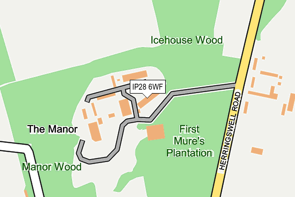 IP28 6WF map - OS OpenMap – Local (Ordnance Survey)