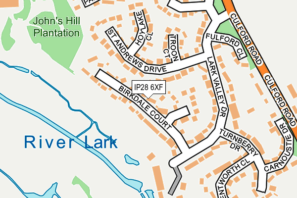 IP28 6XF map - OS OpenMap – Local (Ordnance Survey)