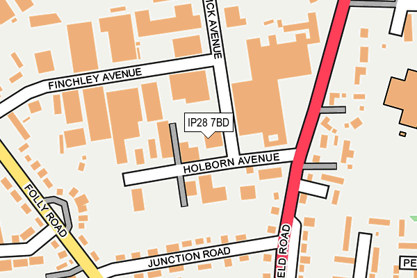 IP28 7BD map - OS OpenMap – Local (Ordnance Survey)