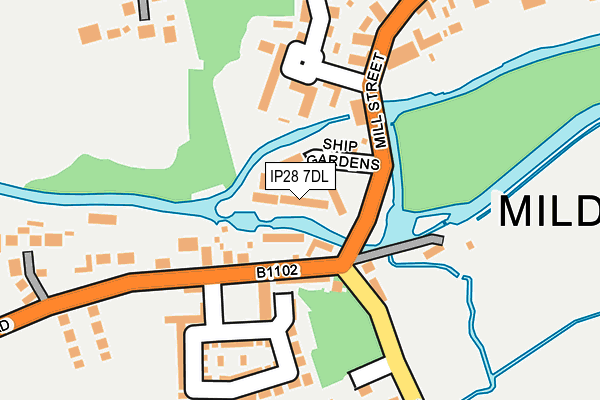 IP28 7DL map - OS OpenMap – Local (Ordnance Survey)