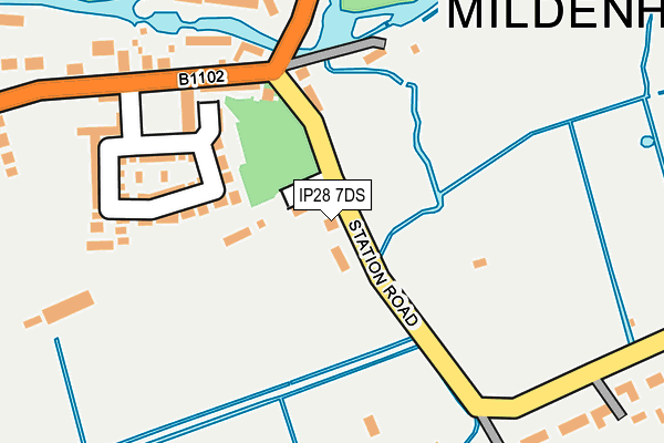 IP28 7DS map - OS OpenMap – Local (Ordnance Survey)