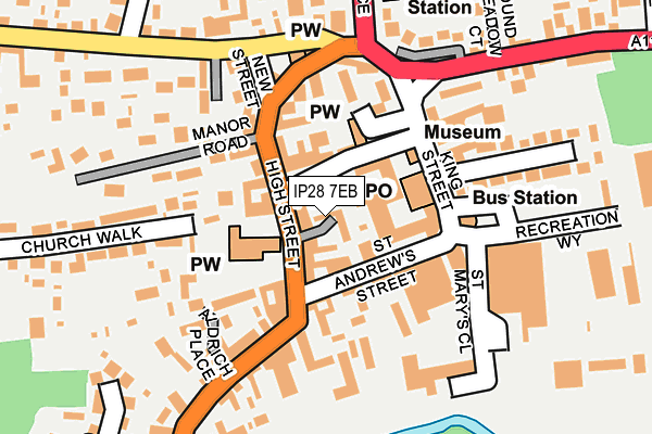 IP28 7EB map - OS OpenMap – Local (Ordnance Survey)