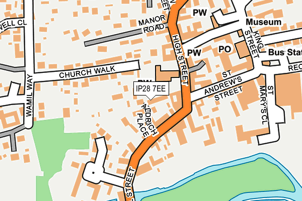 IP28 7EE map - OS OpenMap – Local (Ordnance Survey)
