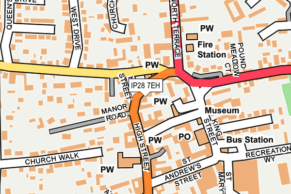 IP28 7EH map - OS OpenMap – Local (Ordnance Survey)