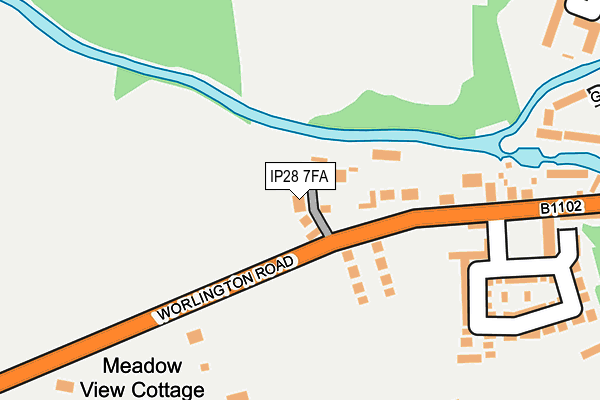 IP28 7FA map - OS OpenMap – Local (Ordnance Survey)