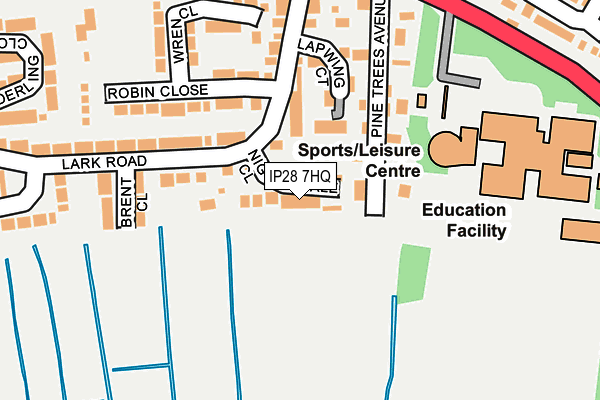 IP28 7HQ map - OS OpenMap – Local (Ordnance Survey)