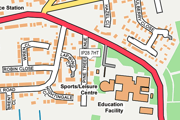 IP28 7HT map - OS OpenMap – Local (Ordnance Survey)