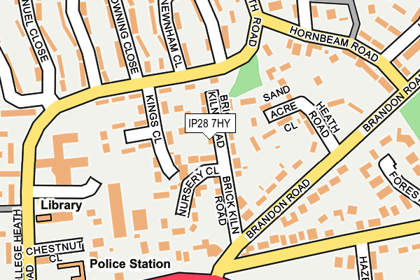 IP28 7HY map - OS OpenMap – Local (Ordnance Survey)
