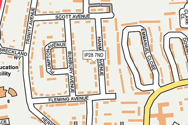 IP28 7ND map - OS OpenMap – Local (Ordnance Survey)