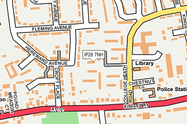 IP28 7NH map - OS OpenMap – Local (Ordnance Survey)