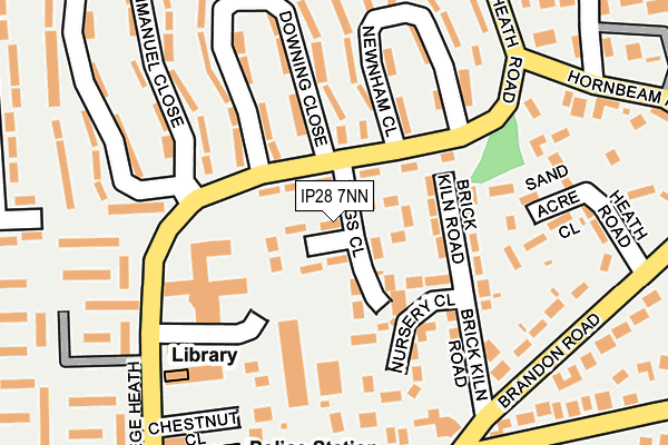 IP28 7NN map - OS OpenMap – Local (Ordnance Survey)