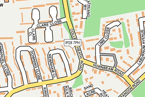IP28 7PH map - OS OpenMap – Local (Ordnance Survey)