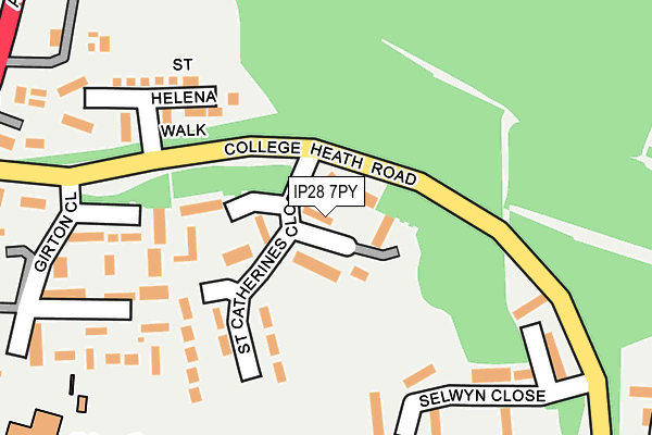 IP28 7PY map - OS OpenMap – Local (Ordnance Survey)