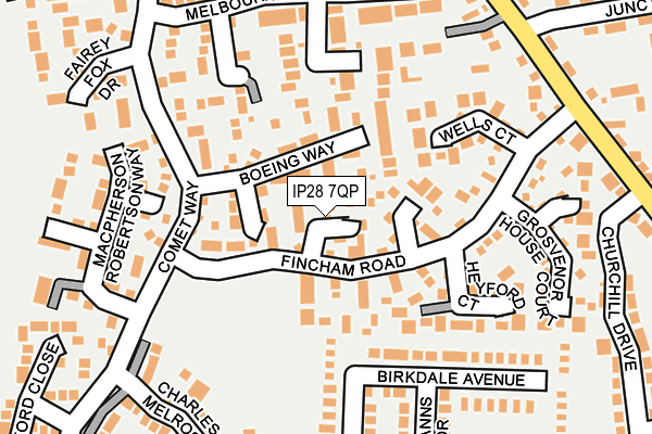 IP28 7QP map - OS OpenMap – Local (Ordnance Survey)