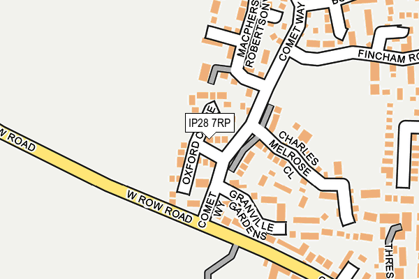 IP28 7RP map - OS OpenMap – Local (Ordnance Survey)