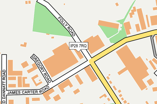 IP28 7RQ map - OS OpenMap – Local (Ordnance Survey)