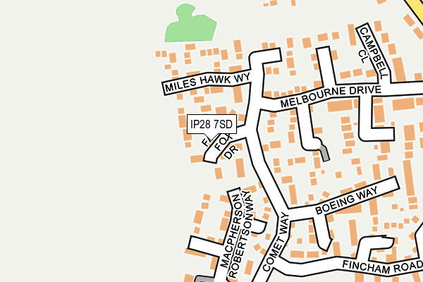 IP28 7SD map - OS OpenMap – Local (Ordnance Survey)